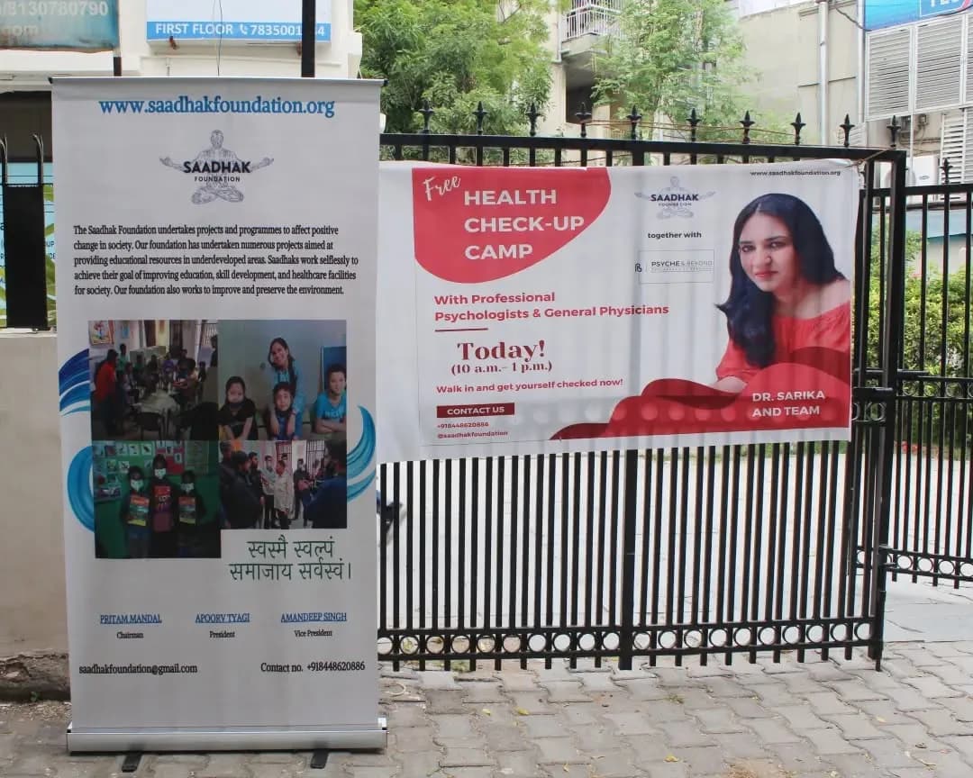 Free Health Check-up Camp, Vasant Kunj