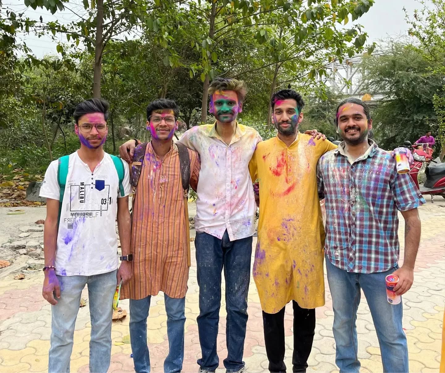 Holi with Children from Underserved Communities